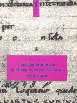 cover image of L'enseignement de la musique et de la danse en Europe